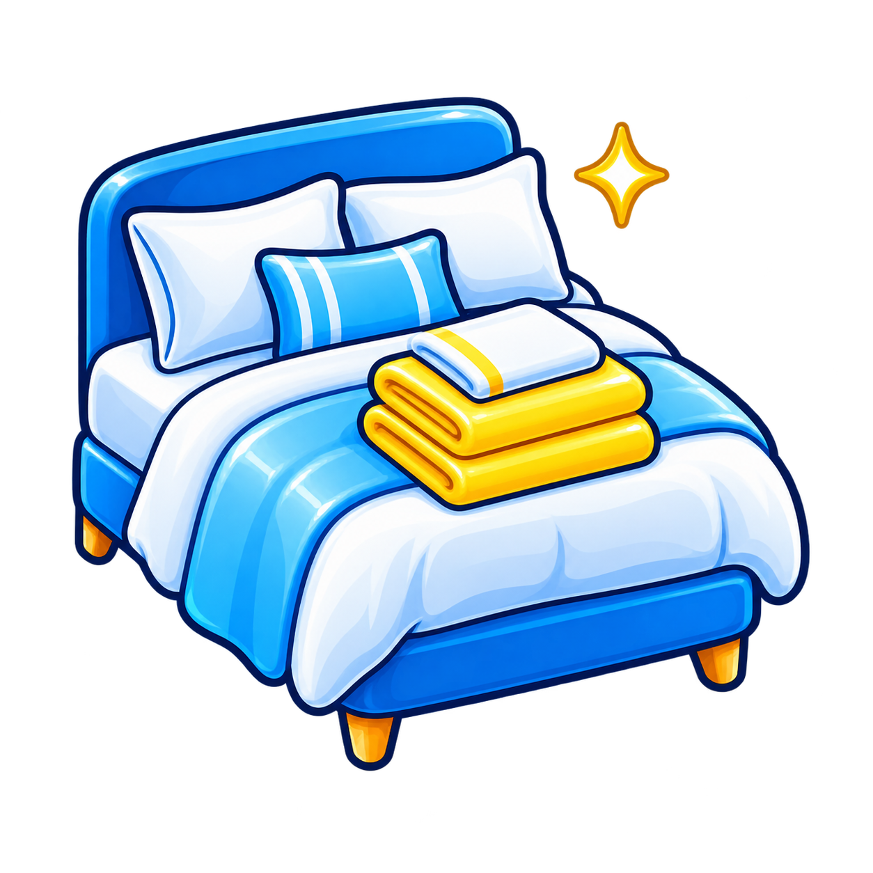 Fresh bed linen